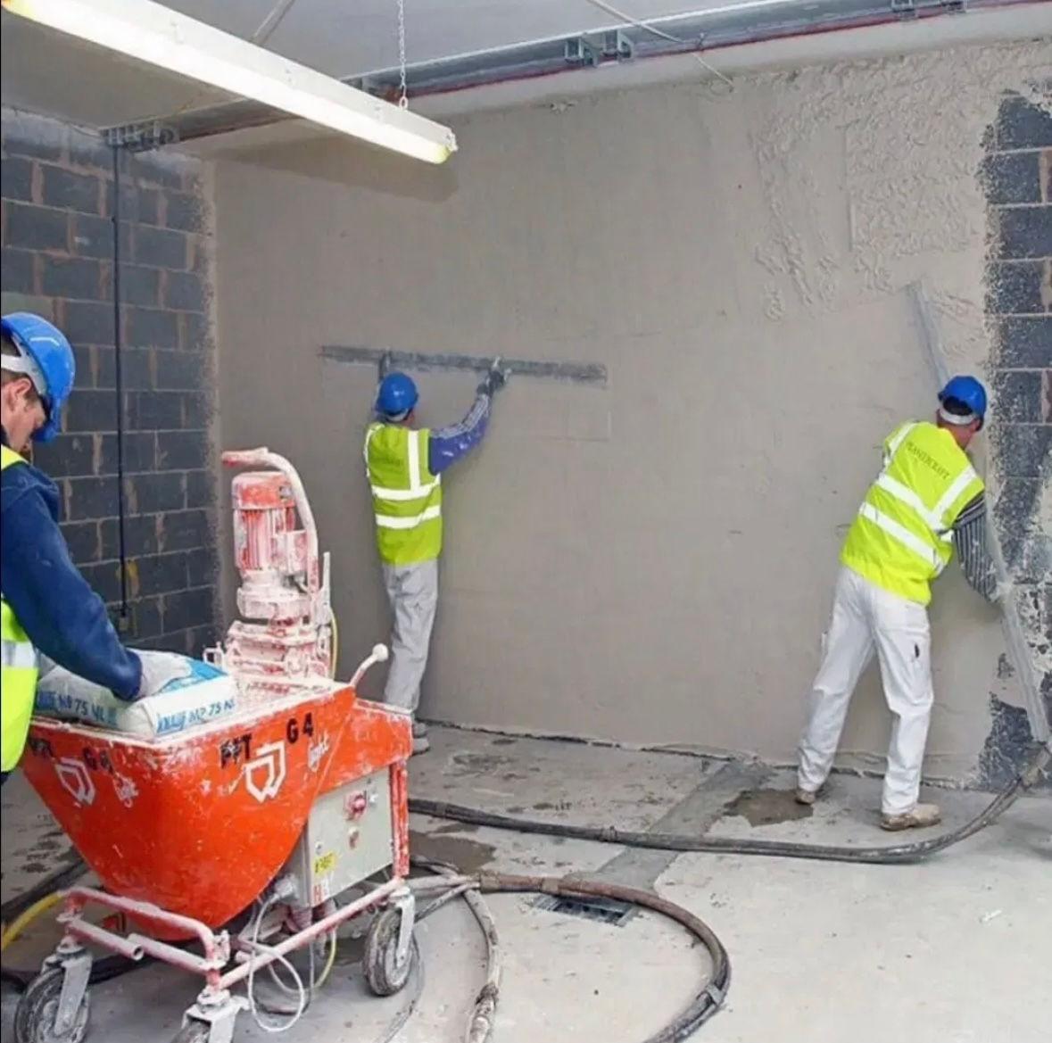 Echipă-Tencuieli mecanizate 80lei/m2 la volumele mai mari