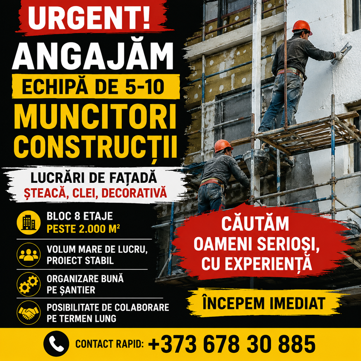 Pentru extinderea activității, căutăm